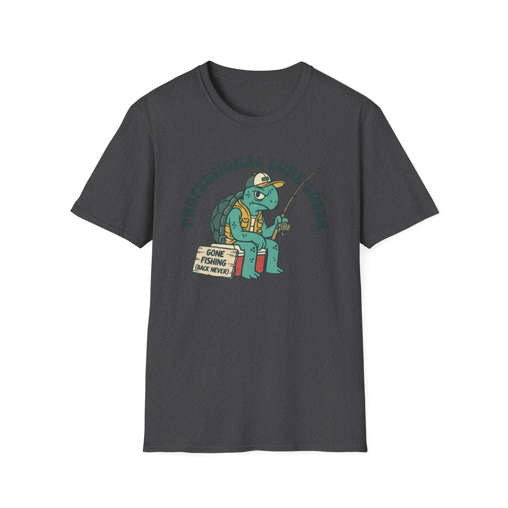 Grumpy Fishing Turtle T-Shirt