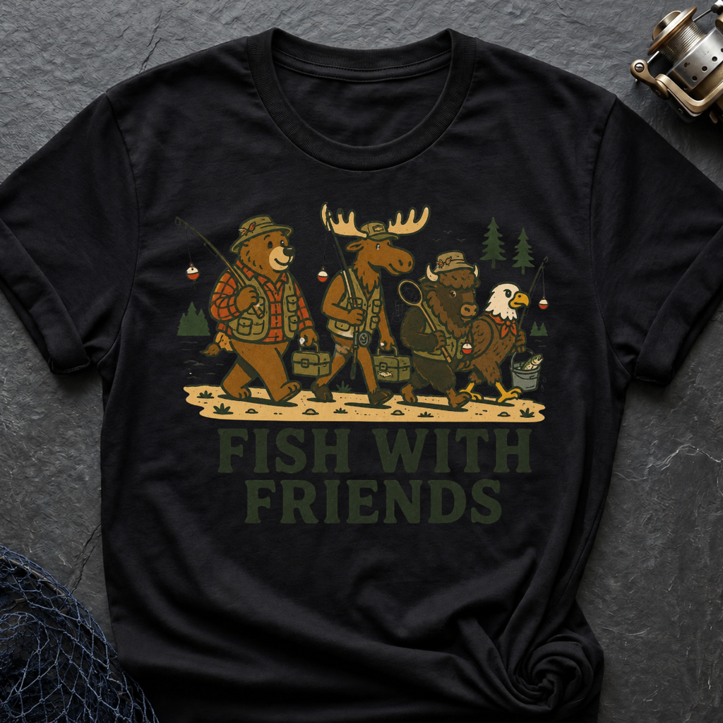 Fish With Friends Crew T-Shirt