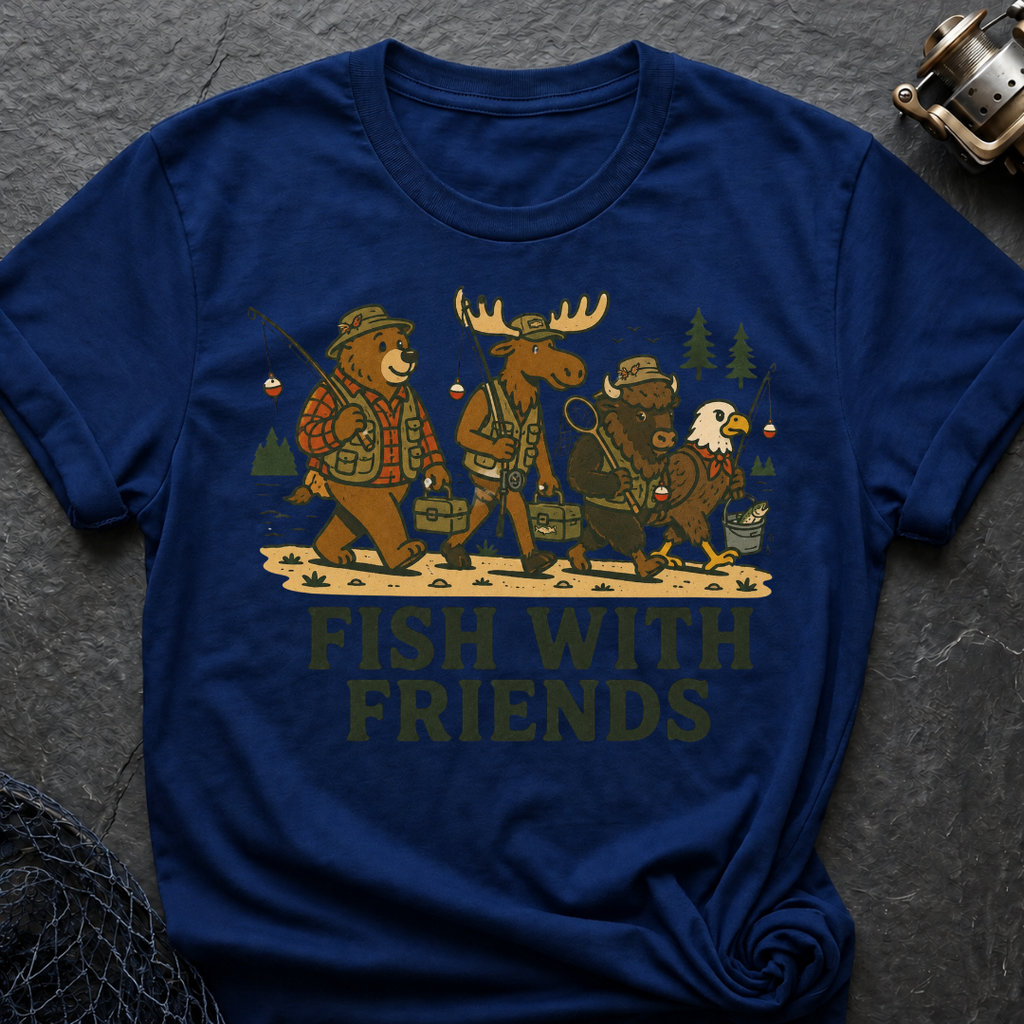 Fish With Friends Crew T-Shirt