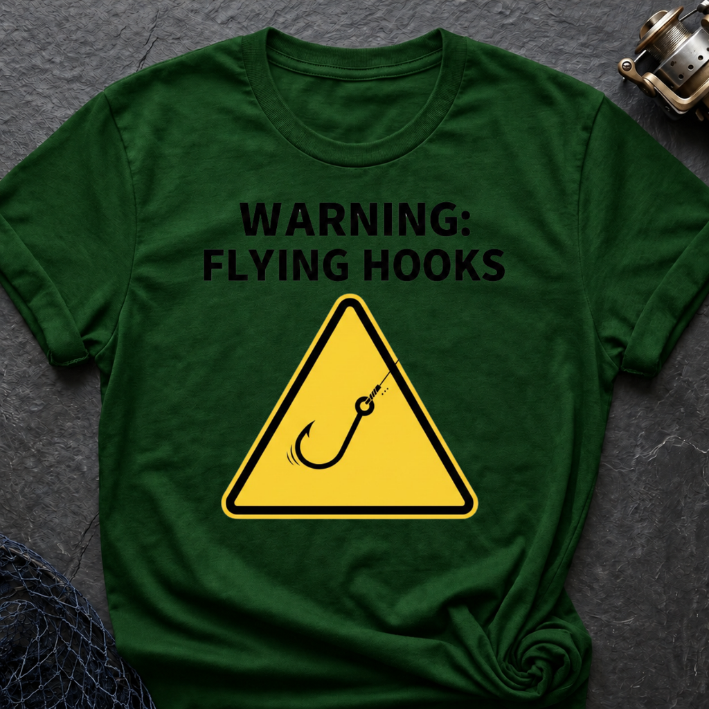 Warning: Flying Hooks T-Shirt