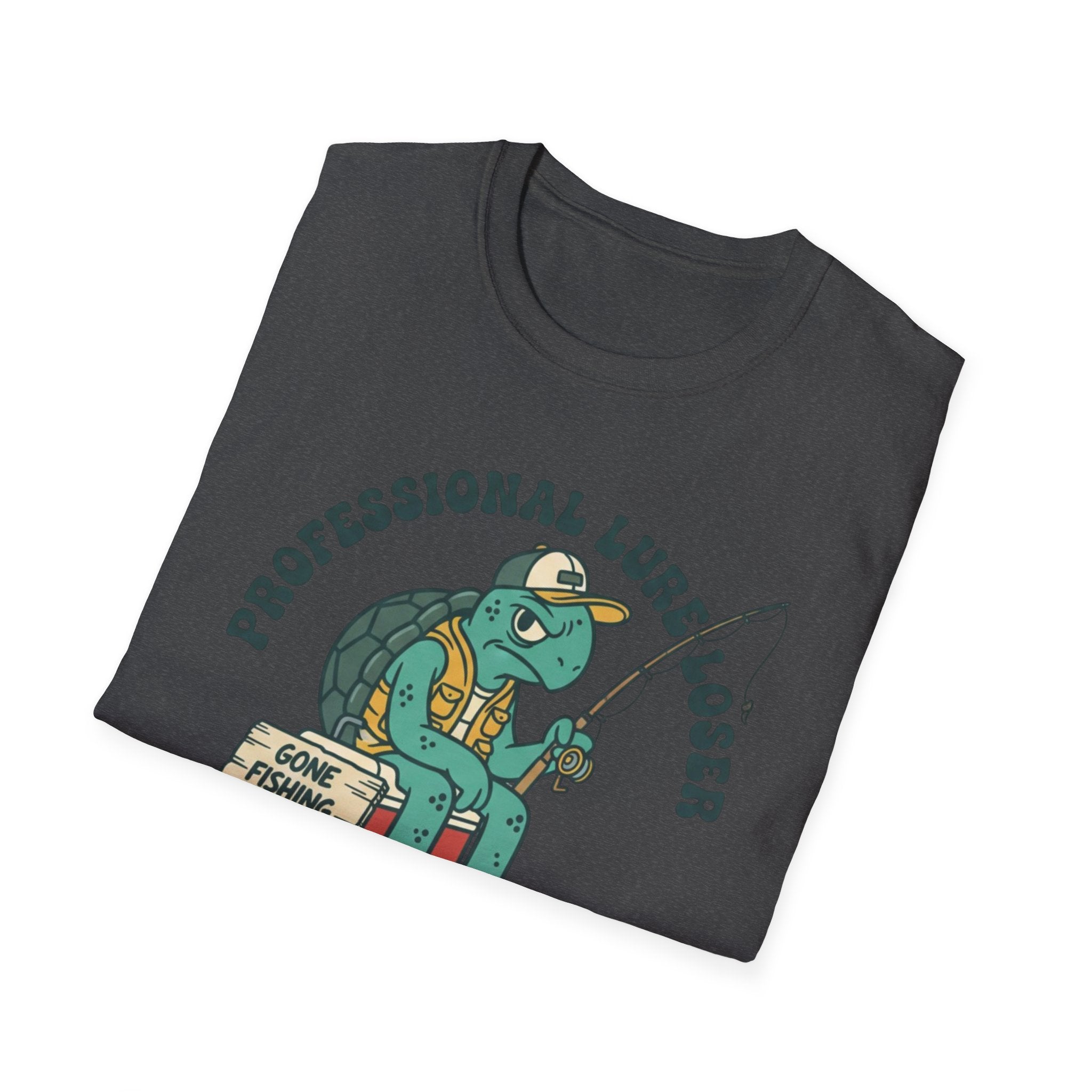 Grumpy Fishing Turtle T-Shirt