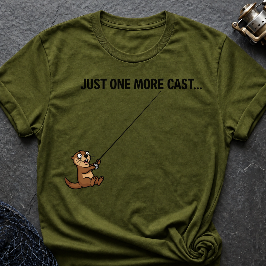 Otter Fishing Time T-Shirt