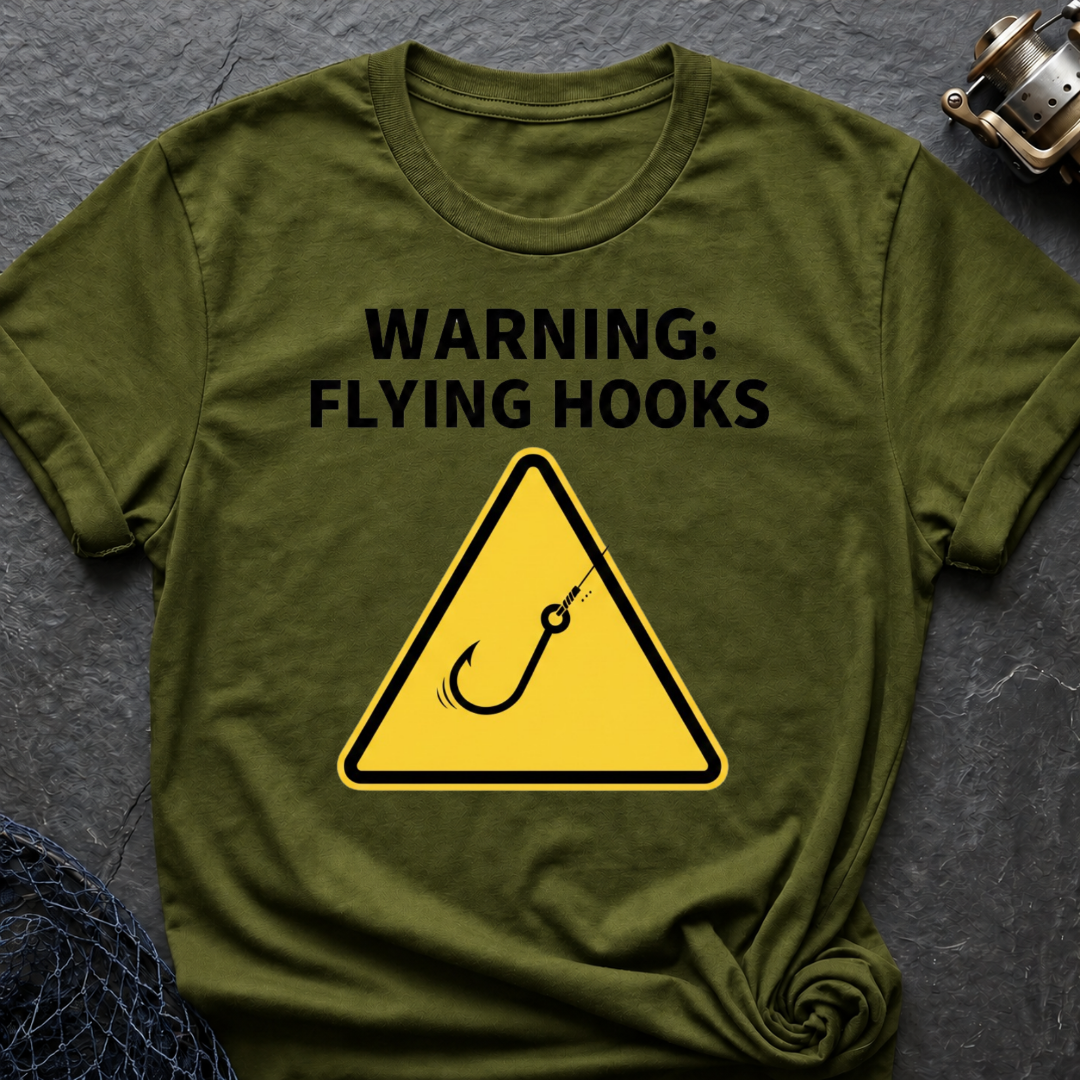 Warning: Flying Hooks T-Shirt