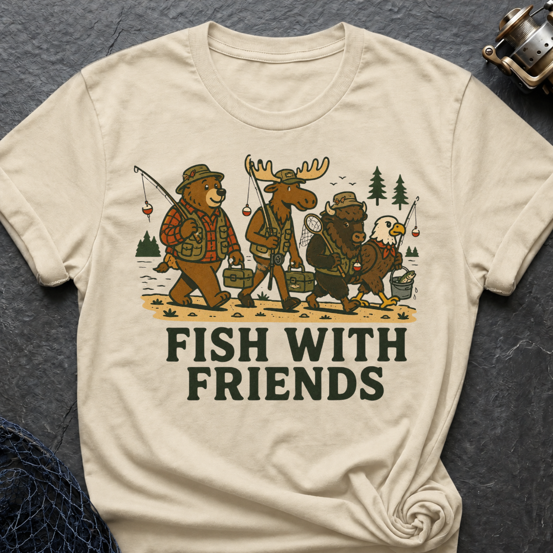 Fish With Friends Crew T-Shirt